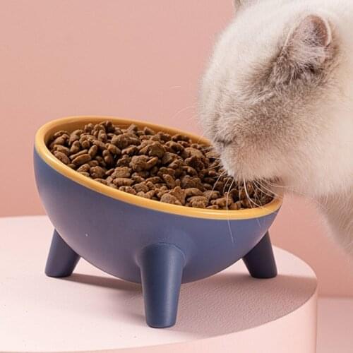 Dogs Food Feeding Bowls Protect Pet Cervical Vertebra Feeder Cute Kitten Puppy Feed Bowls Pets Supplies