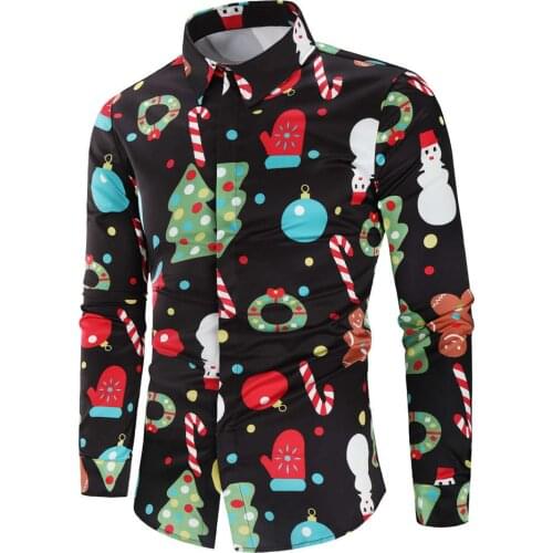 Men Shirt Spring New Mens Fashion Print Slim Fit Casual Social Business Long-sleeved Shirt Brand Camisa Masculina Plus size 3XL