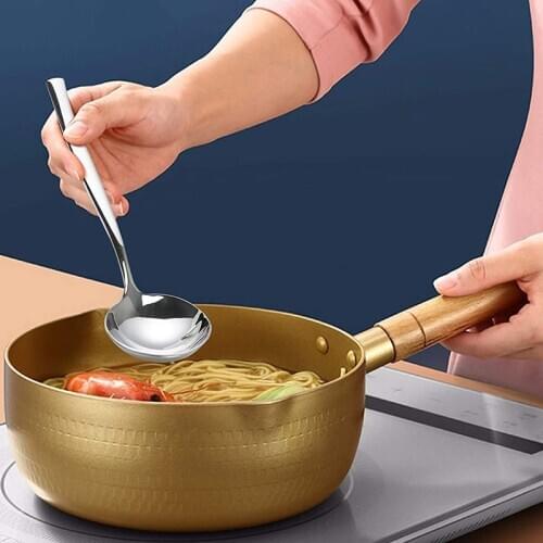 Hot 4-Piece Stainless Steel Gravy Soup Spoon Gravy Ladle Soup Small Ladle