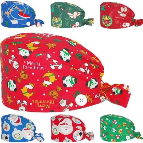 New Surgicals Cap Unisex Beauty Salon Dental Clinic Pet Grooming Nursing Hats Adjustable Health Dust Nurse Working Scrubs Caps