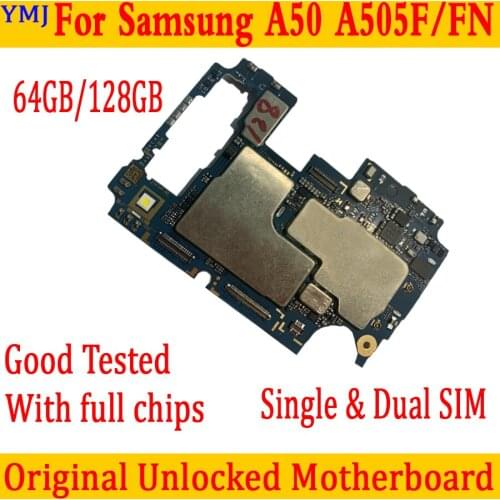 64GB 128GB Original For Samsung Galaxy Tab A50 A505F A505FN Motherboard Unlock maiboard SM-A505F logic Board Circuit Plate