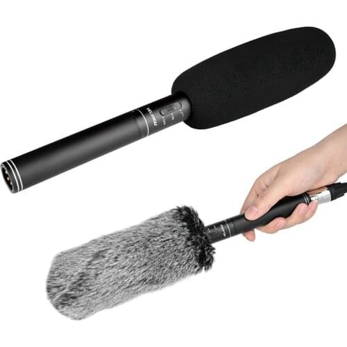 3.5mm Audio Studio Recording Microphone Portable Condenser Interview Video Microphone with Stand for Mobile Phone DSLR Cameras