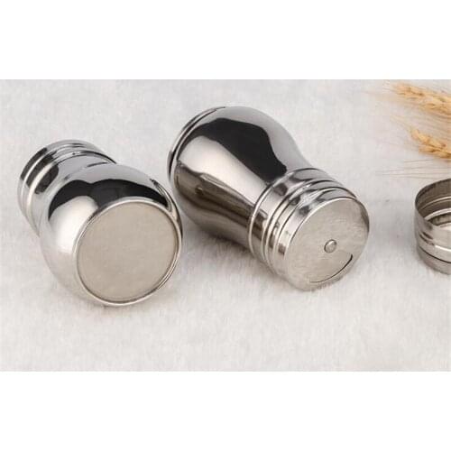 Salt Sugar Bottle Rotating Cover Multi-purpose Stainless Steel 1Pcs Kitchen Gadgets Spice Pepper Shaker Spice Jar Seasoning Can