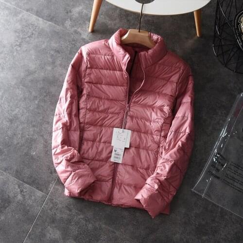 Ultra Light White Duck Down Jacket Women Thin Winter Coat Female Jacket Korean Tops Ladies Coats Chaqueta Mujer KJ411