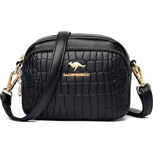 Vintage Brand Design Small Shoulder Bag Women Stone Pattern Zipper Crossbody Bag PU Leather Mini Small Square Bag Casual Handbag