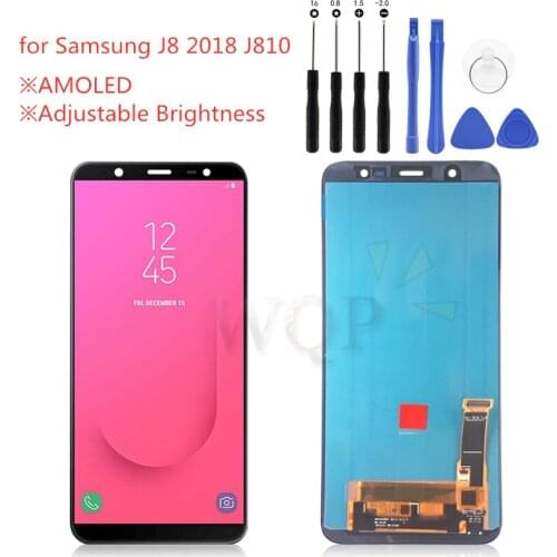 AMOLED for Samsung Galaxy J8 2018 LCD Display Touch Screen Digitizer Assembly for Samsung J8 J810 on8 LCD Display Repair Parts