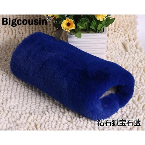 Winter Warm Arm Gloves Faux Rabbit Fur Hand Tube Luxury Winter Long Cuffs Casual Outdoor Mittens Thickened Hand Wrist Thickened