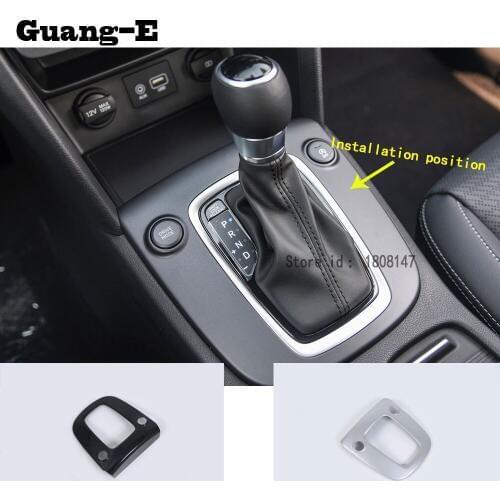 For Hyundai Kona Encino Kauai 2017 2018 2019 2020 Car Sticker Middle Front Shift Stall Paddle Cup Lamp Frame Trim Parts 1pcs