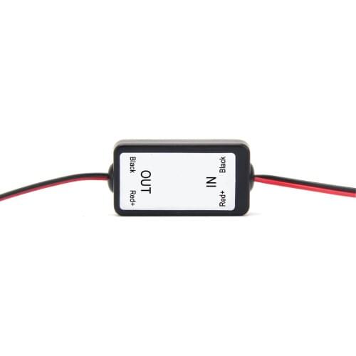 12V DC Power Relay Capacitor Filter Rectifiers-Connecting Accessories for Car Rear View Back Up Camera Stabilized