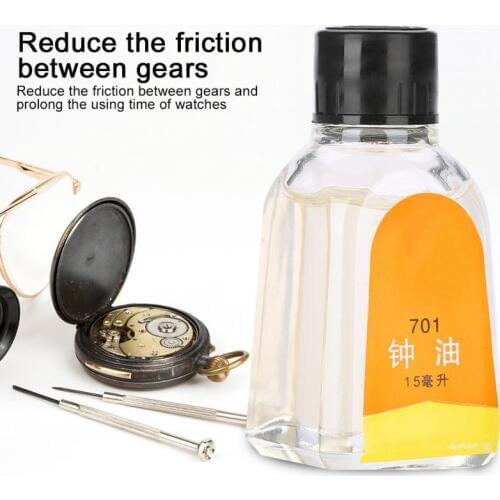 15ml 701 Watch Oil for Pocket Watch Clock All Watch Cleaning Lubricating Lubricant Oil Watchmaker Watch Repair Maintenance Tool