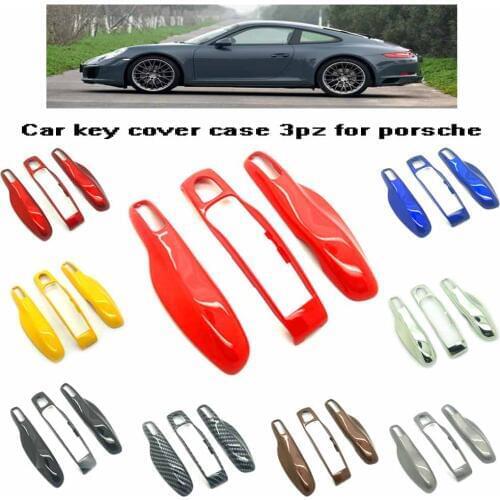 3PZ Smart Key Middle + Side Cap Casing Shell Cover Case for Porsche Boxster Cayenne Panamera Macan Cayman 911 918 996 997 991