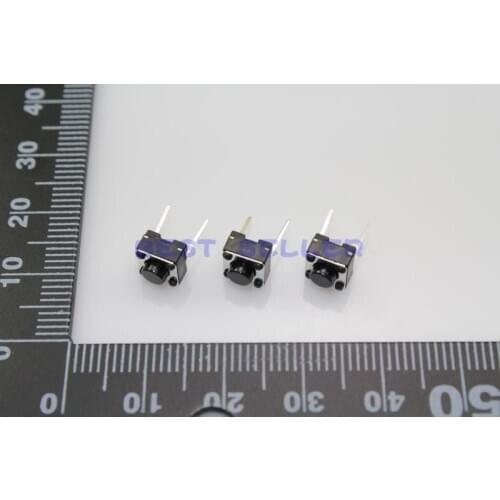 50pcs Tact Switch Microswitch 6*6*5 6mm*6mm*5mm 2pin Through Hole SPST-NO