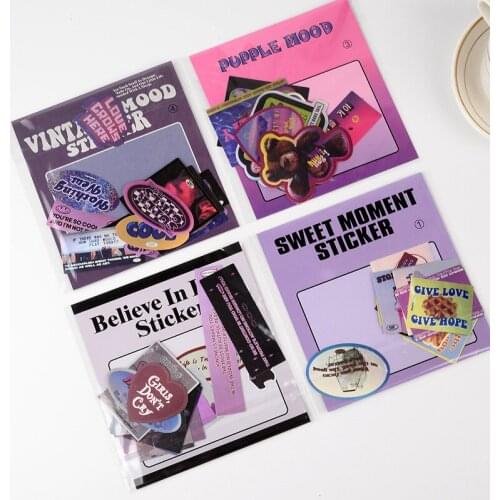 Glitter Stickers Colorful Decor Stickers Photos Decor Props Stickers For DIY Handmade Children Scrapbook Photo Album