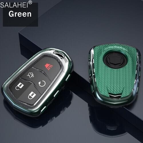 Soft TPU Car Smart Key Case Holder Shell For Cadillac ESV Escalade CTS XTS SRX ATS 2015 2016 2017 2018 CT5 XT5 XT6 Accessories
