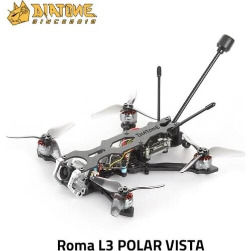 DIATONE ROMA L3 Caddx POLAR VISTA HD 4S 3inch MAMBA F411 AIO 25A 1206 3600KV 4S PNP RC FPV DRONE