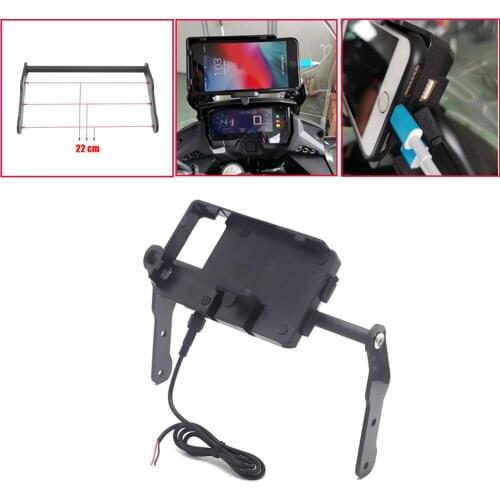 For Honda CB 500X CB500X 2016 2017 2018 2019 2020 Motorcycle GPS/SMART PHONE Navigation GPS Plate Bracket Adapt Holder Black