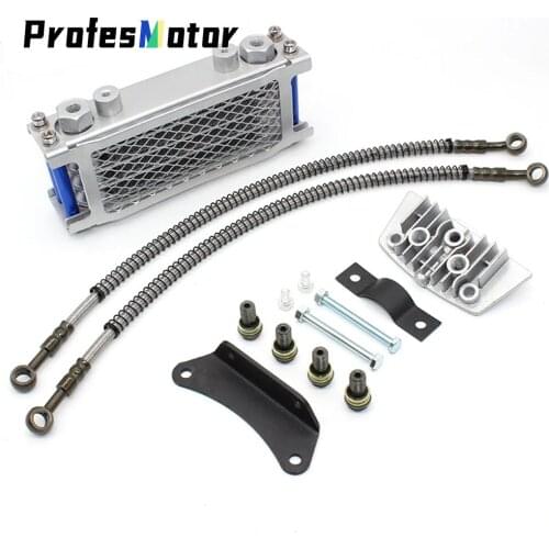 Motor Oil Cooling Cooler Radiator Oil Cooler Set For 50cc 70cc 90cc 110cc 125cc 140cc Dirt Bike Monkey Bike DAX Pocket Bike ATV