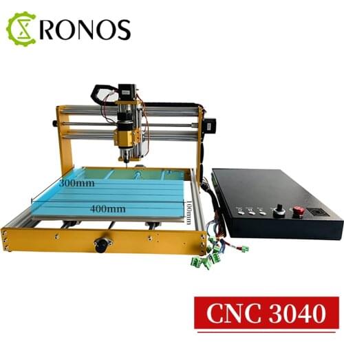 CNC 3040 Wood Router 3 Axis Engraving Carving Laser/Spindle 2 in 1 Milling Machine Equip with New Multifunction GRBL Control Box