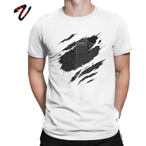 RIP Guitar T Shirt Men Music Rock Punk Streetwear Summer Clothes Short Sleeve Cool T-Shirts Crewneck Cotton Tees Plus Size Tops
