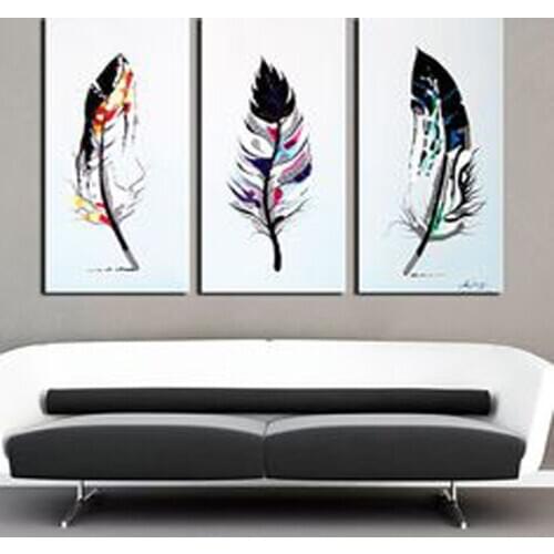 Hobby,5D,diy,Diamond Painting 3 pcs,colored feathers,Cross Stitch,Full,Diamond Embroidery,3d Mosaic,pattern,beaded embroidery