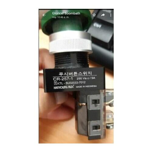 The emergency stop button CR-257-1