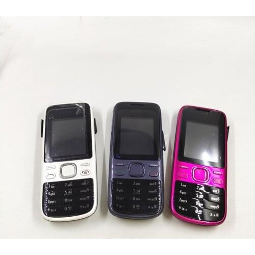 Full Housing For Nokia 2690 Housing Front Faceplate Frame Cover Case+Back Cover/battery Door Cover+Keypad