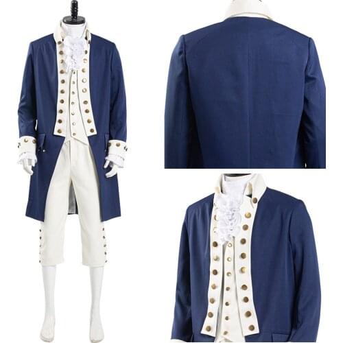 Musical Hamilton Alexander Hamilton Cosplay Costume Men Uniform Outfits Halloween Carnival Suits