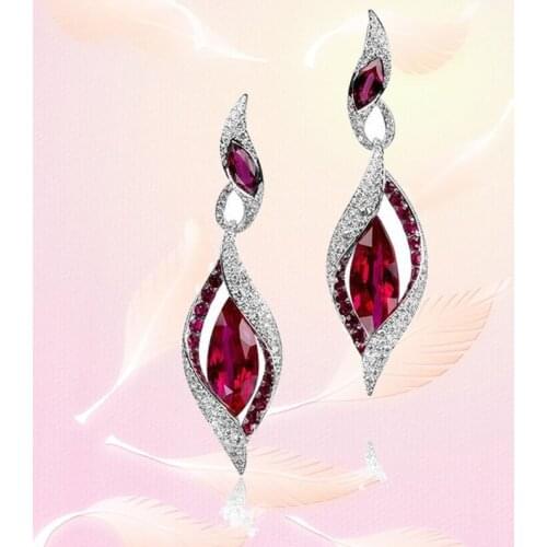 Fine Ruby Pendant Fairy Earrings Fashion Jewelry Christmas Earrings Halloween Jewelry Trending Products 2021 Beautiful Earrings