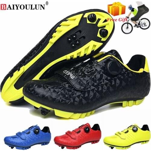 Cycling Shoes MTB Men Mountain Bicycle Cleat spd Road Dirt Bike Racing Sneakers Women Footwear Speed Biking Sports Route Flat