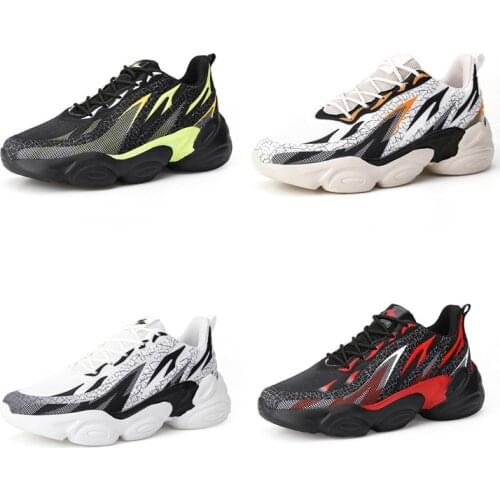 YISHEN Mens Sneakers Chunky High-top Heighten Street Style Fashion Casual Shoes Mesh Memory-Foam Damping Men Running Shoes