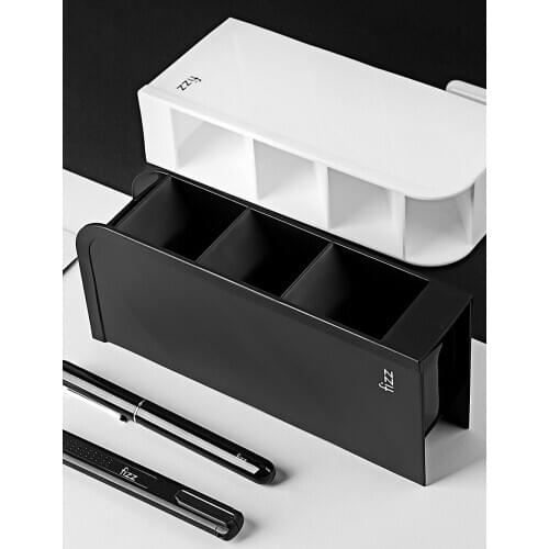 Ins Muiti Function School Desk Pen Case Storage Box Table Pencil Shelf Remote Cosmetics Holder Office Stationery Supplies