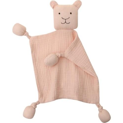 Organic Muslin Soft Blanket Animal Toy Baby Plush Toy Handkerchief Appease Towel GXMB