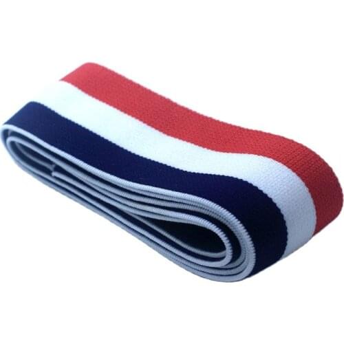 New style 4CM wide high quality durable pants skirt belt / sewing clothing accessories / Tri-color striped elastic band