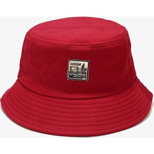 Solid Bucket Hat Unisex Retro Cotton Fisherman Hats Solid Color Portable Caps Skin Protection Headgear