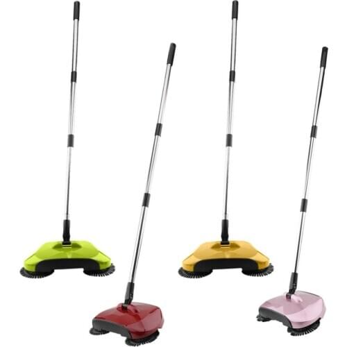 Stainless Steel Sweeping Machine Push Type Magic Broom Dustpan Handle Household Vacuum Cleaner Hand Push Sweeper Floor Robotic