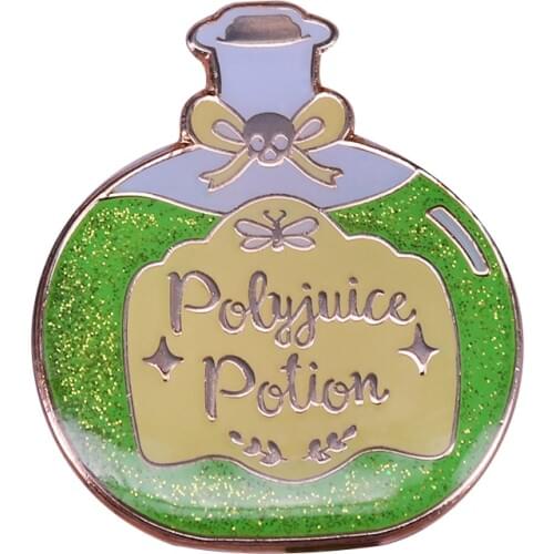 Polyjuice Potion Enamel Pin majical badge from Harry Witchcraft world pretty funny decor