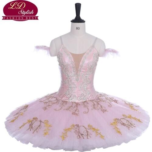 Adult Pink Ballet Tutu A Spring Festival Balle Stage Wear Women Ballet Dance Costumes For Competition Girls Ballet Skirt Apperal