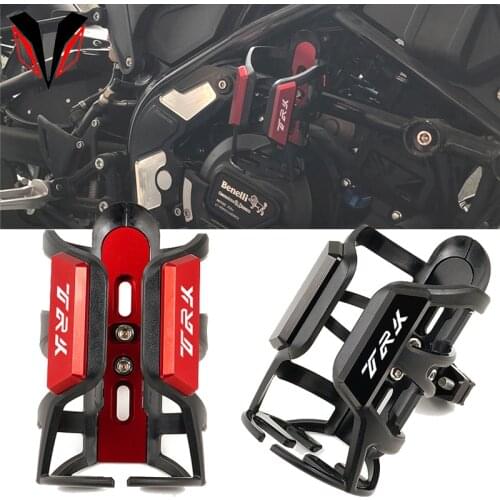 Logo 'TRK' For Benelli TRK 502X 502 TRK 251 2017-2021 Motorcycle Accessories Removable Water Bottle Holder Drink Cup Stable