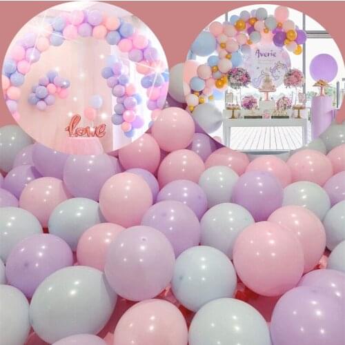 100pc /10inch Macaron Latex Balloons Candy Balloon Latex Ballons For Wedding Birthday Party Decoration Baby Shower Party