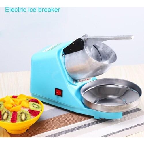BEIJAMEI Commercial Household Electric Ice Planer 65KG/H Electric Ice Breaker 220V300W Ice Crusher