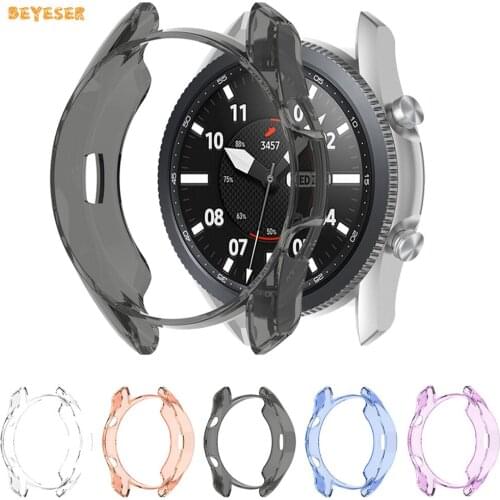 TPU Ultra-thin Protective Shell Cover For Samsung Galaxy Watch 3 45mm 41mm Smartwatch Replacement Waterproof Case SM-R840/ R850