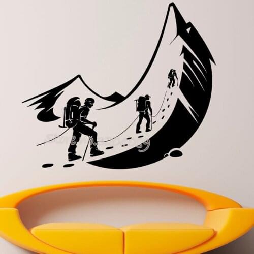 Rock Climbing Vinyl Wall Decal Climber Extreme Sport Sticker Interior bedroom Art Murals Home Removable Decor wallpaper EB309