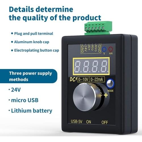 High Quality Current Voltage Signal Generator 0-10V/0-22MA SG-002 Rechargeable 4-Digit Adjustable Brightness Sale