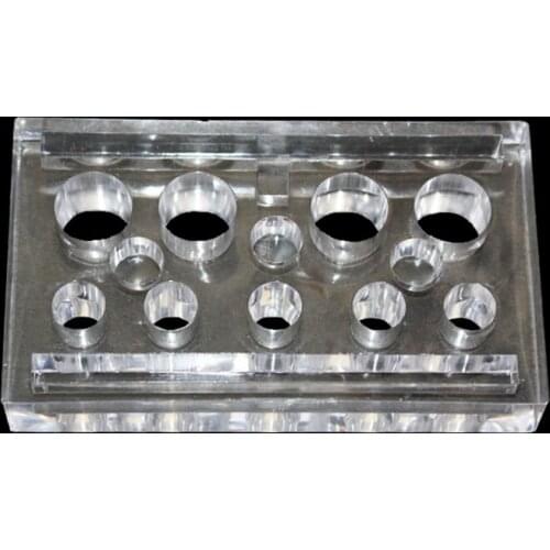 YILONG Hot Sale Acrylic Tattoo Ink Cup Holder For Small Medium Large Ink Cup Cap Supplies