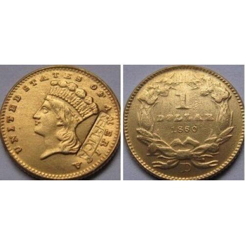 1 GOLD 1860-D copy coins FREE SHIPPING