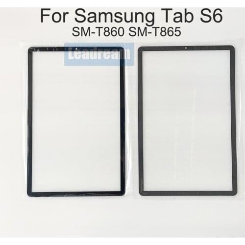 10Pcs Front Outer Touch Screen Glass For Samsung Galaxy Tab S6 10.5 T860 T865 T865N T867 T866N Front Touch Glass with OCA