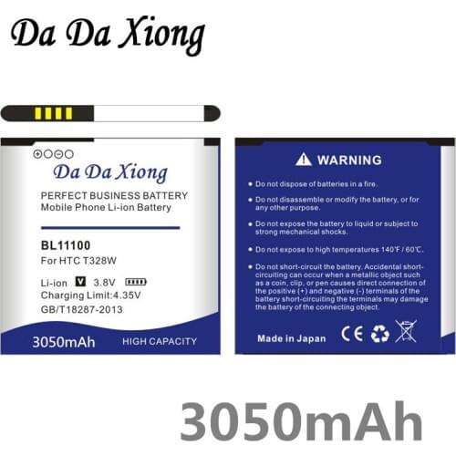 Da Da Xiong 3050mAh BL11100 Phone Battery for HTC Desire V/VC/VT T328w T328d T328t Sensation XE Z710E G14 G17 EVO 3D X515d X515m