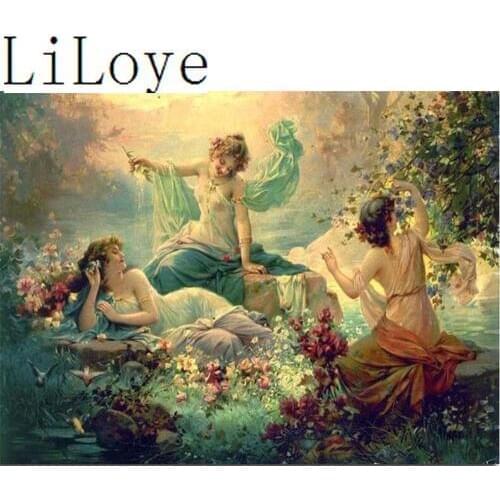LI LOYE 5D Diamond Embroidery Icon DIY Diamond Painting Cross Stitch Crystal girl Rhinestones Flower Mosaic Decor paintings Q980