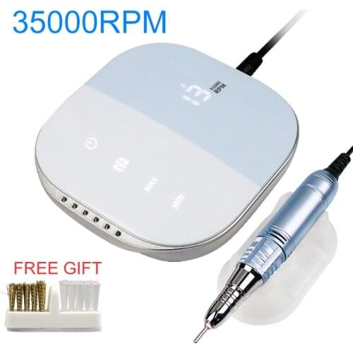 New 35W Upgraded Version of Nail Drill Machine 35000RPM Pro Manicure Machine Manicure Pedicure Kit Electric File Nail Art Tools