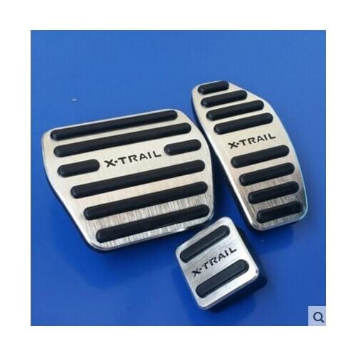 Car Accessories Aluminum Car Accelerator Fuel Pedal Brake Clucth Pedals Cover Pad For Nissan X-Trail XTrail T32 2014-2020